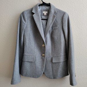 NWOT J. Crew Wool Gray Blazer Size 0